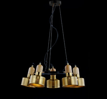 Gallery Adjustable Spotlight Metal LED Chandelier - JONATHAN Y
